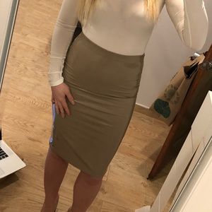 PU pencil skirt